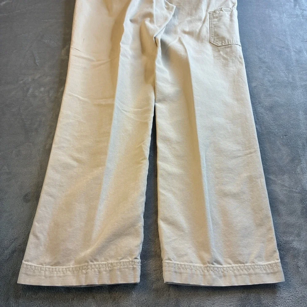 Columbia Mens Tan Khaki Cotton Canvas Utility Carpenter Pants 36x32 Straight Leg